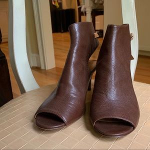 Coach Peek-Toe Ankle Booties